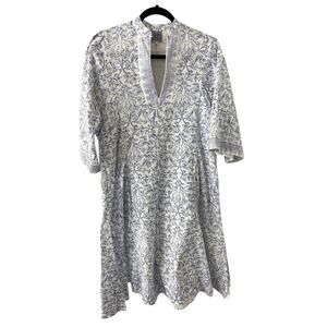 THIERRY COLSON Tuckernuck Baby Lavender Rachel Midi Dress 100% Cotton Size Small